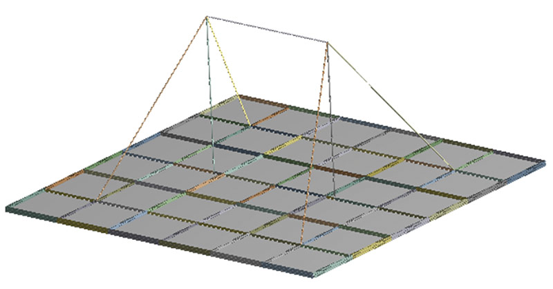 Рис. 8. Разработанная 3D-модель конструкции платформы