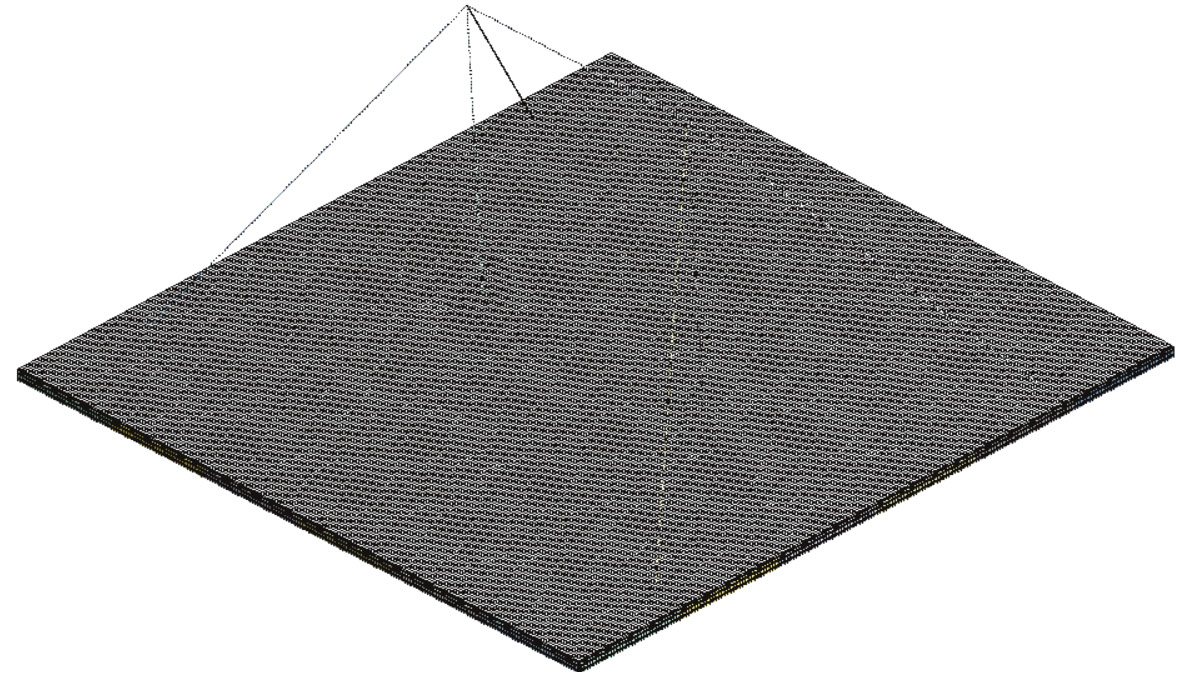 Рис. 12. Расчетная модель платформы