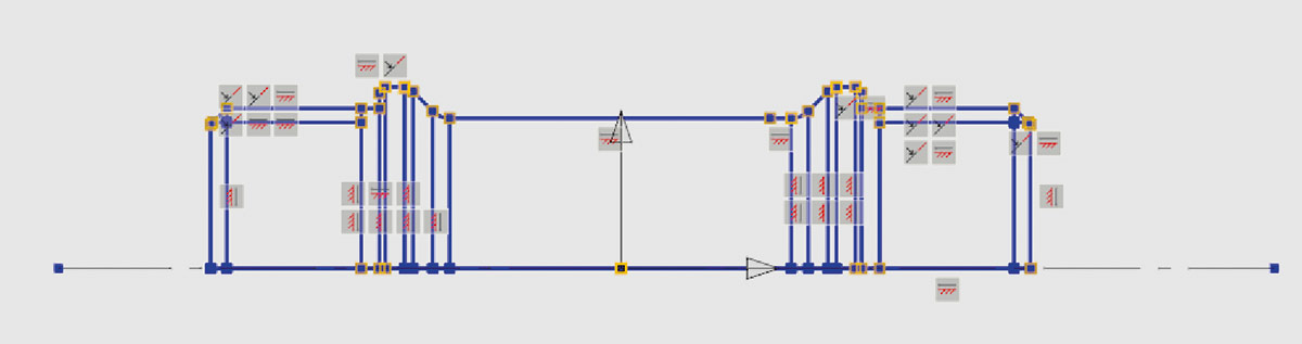 Рис. 3. Эскиз обработан, доступна операция вращения (для выполнения задачи потребовалась только половина объекта)