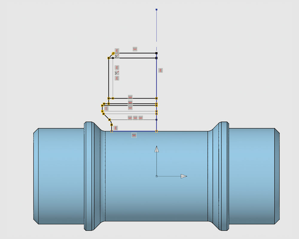 Рис. 5. Добавление дополнительного эскиза