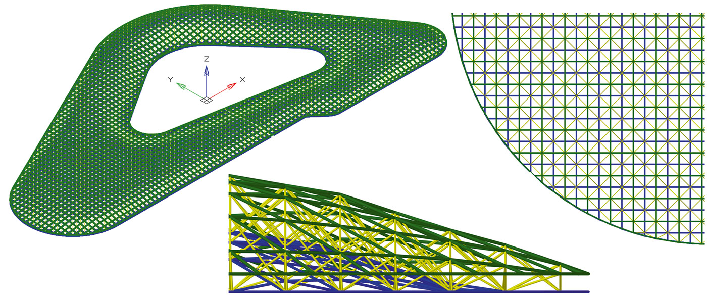 Процесс разработки структурной кровли в Model Studio CS