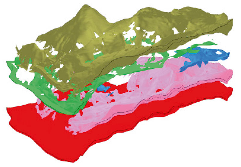 Рис. 6. Геологическая модель территории