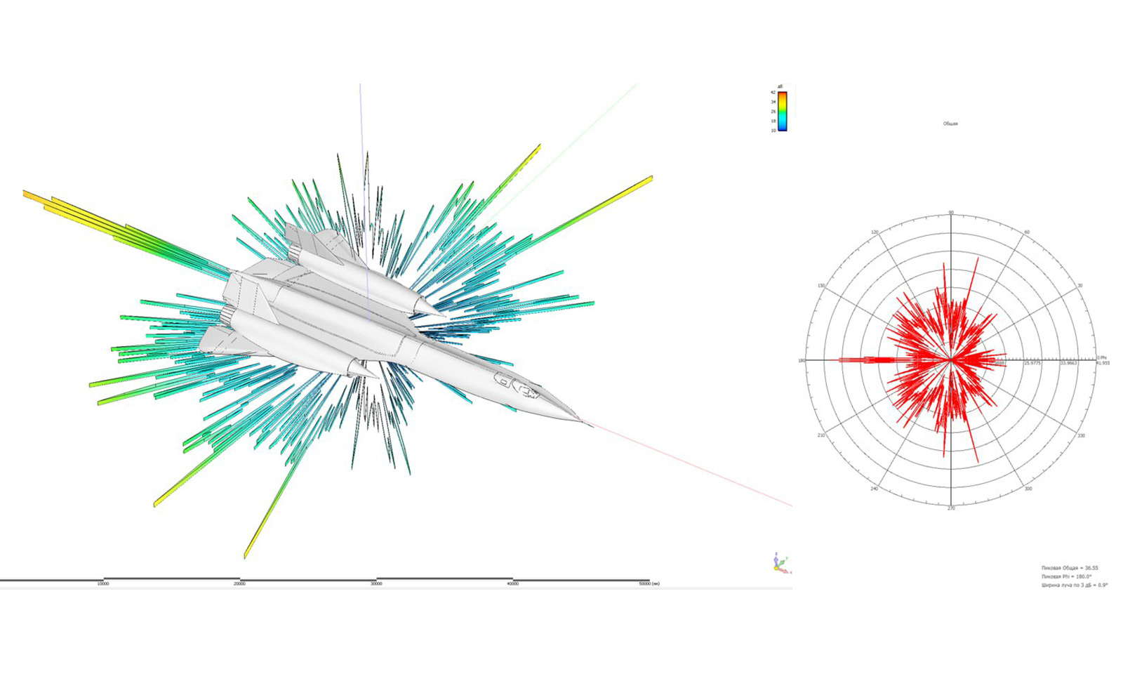 ЭПР истребителя Lockheed SR-71 